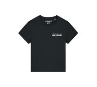 Watapparel T-shirt 'Das Leben Ist Kein Ponyhof' noir / blanc, Taille M