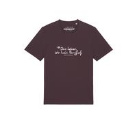 Watapparel T-Shirt 'Das Leben Ist Kein Ponyhof' rouge carmin / blanc, Taille L