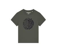 Watapparel T-shirt 'Don't Overthink It' olive / noir, Taille M