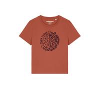 Watapparel T-shirt 'Don't Overthink It' rouille / noir, Taille XS