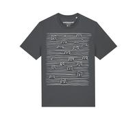 Watapparel T-Shirt ' Doodle Dogs ' anthracite / blanc, Taille XS