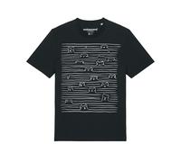 Watapparel T-Shirt ' Doodle Dogs ' noir / blanc, Taille 5XL