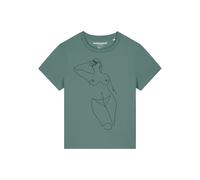 Watapparel T-shirt ' Eine Frau ' émeraude / noir, Taille M