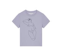 Watapparel T-shirt 'Eine Frau' lilas / lavande / noir, Taille M