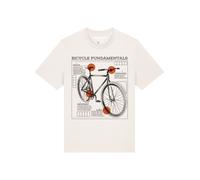 Watapparel T-Shirt 'Fahrrad Grundlagen' homard / noir / blanc, Taille XL