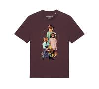 Watapparel T-Shirt ' Fancy Fox ' mélange de couleurs / rouge foncé, Taille XS