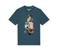 Watapparel T-Shirt 'Fancy Fox' pétrole / mélange de couleurs, Taille XS