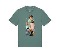 Watapparel T-Shirt ' Fancy Fox ' vert / mélange de couleurs, Taille XS