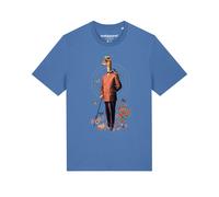 Watapparel T-Shirt 'Fancy Llama' bleu clair / jaune / vert / baie / orange, Taille XS