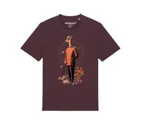 Watapparel T-Shirt ' Fancy Llama ' marron / mélange de couleurs, Taille M
