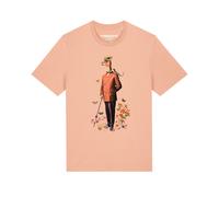 Watapparel T-Shirt ' Fancy Llama ' mélange de couleurs / abricot, Taille XS