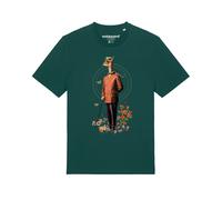 Watapparel T-Shirt ' Fancy Llama ' vert foncé / mélange de couleurs, Taille M