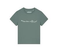 Watapparel T-shirt 'Fass Das Nicht An' jade / blanc, Taille M