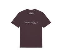 Watapparel T-Shirt 'Fass Das Nicht An ' rouge foncé, Taille M