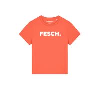 Watapparel T-shirt ' Fesch ' orange / blanc, Taille XS