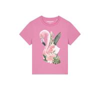 Watapparel T-shirt 'Flamingo mit Blumen' mélange de couleurs / rose, Taille S
