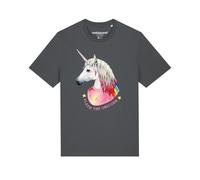 Watapparel T-Shirt ' Flash, the unicorn ' anthracite / mélange de couleurs, Taille 4XL