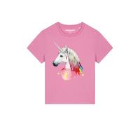 Watapparel T-shirt ' Flash, the unicorn ' mélange de couleurs / rose, Taille XS
