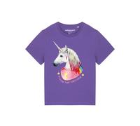 Watapparel T-shirt ' Flash, the unicorn ' violet / mélange de couleurs, Taille M