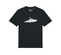 Watapparel T-Shirt 'Fly me to the moon' mélange de couleurs / noir, Taille XL
