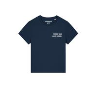 Watapparel T-shirt 'Früher War Alles Besser' bleu foncé / blanc, Taille XL