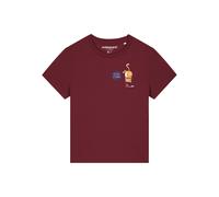 Watapparel T-shirt ' Funny Cat ' camel / bordeaux / blanc, Taille XXL