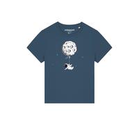 Watapparel T-shirt ' Funny Spaceman ' pétrole / noir / blanc, Taille L