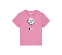 Watapparel T-shirt 'Funny Spaceman' rose / blanc, Taille L