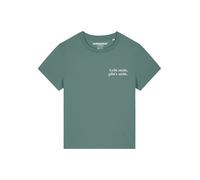 Watapparel T-shirt 'Geht Nicht Gibts Nicht' jade / blanc, Taille M