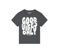 Watapparel T-shirt 'Good vibes only' anthracite / blanc, Taille S