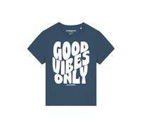 Watapparel T-shirt 'Good vibes only' bleu foncé / blanc, Taille XXL