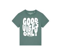 Watapparel T-shirt 'Good vibes only' vert / blanc, Taille L