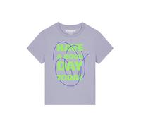 Watapparel T-shirt 'Have a good day today' bleu / pomme / violet, Taille XS