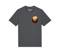 Watapparel T-Shirt ' Hiking in the mountains ' anthracite / mélange de couleurs, Taille XS