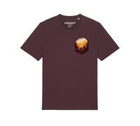 Watapparel T-Shirt 'Hiking in the mountains' mélange de couleurs / bordeaux, Taille M