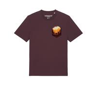 Watapparel T-Shirt 'Hiking in the mountains' mélange de couleurs / bordeaux, Taille XXXL