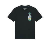 Watapparel T-Shirt ' Holiday in a bottle ' mélange de couleurs / noir, Taille 4XL