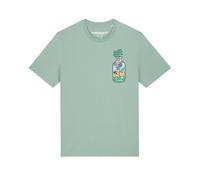 Watapparel T-Shirt ' Holiday in a bottle ' turquoise / mélange de couleurs, Taille M