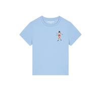Watapparel T-shirt 'Hula Hoop' bleu clair / rouge / blanc, Taille M