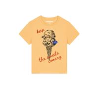 Watapparel T-shirt 'Ice cream' bleu / jaune / homard / noir, Taille XXL