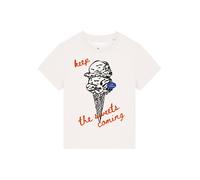 Watapparel T-shirt 'Ice cream' rouge / noir / blanc, Taille L