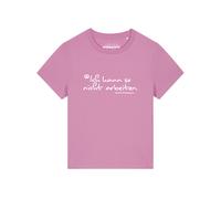 Watapparel T-shirt 'Ich kann so nicht arbeiten' rose / blanc, Taille S