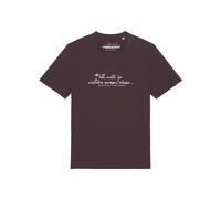 Watapparel T-Shirt 'Ich Will Ja Nichts Sagen Aber' bordeaux / blanc, Taille XL