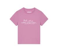 Watapparel T-shirt ' Ich Will Ja Nichts Sagen Aber' rose / blanc, Taille L