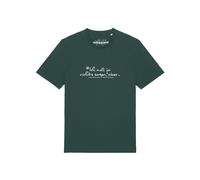 Watapparel T-Shirt 'Ich will ja nichts sagen aber' vert foncé / blanc, Taille XL