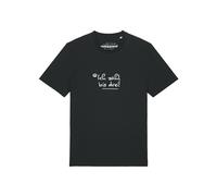 Watapparel T-Shirt 'Ich Zähl Bis Drei' noir / blanc, Taille XS