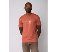 Watapparel T-Shirt 'Ich Zähl Bis Drei' rouge rouille / blanc, Taille XXXL