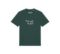 Watapparel T-Shirt 'Ich Zähl Bis Drei' vert foncé / blanc, Taille XXXL
