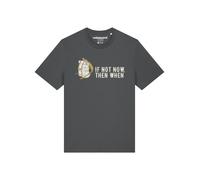 Watapparel T-Shirt 'If not now then when' jaune / anthracite / blanc, Taille XXL