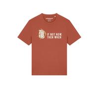 Watapparel T-Shirt 'If not now then when' rouge rouille, Taille M